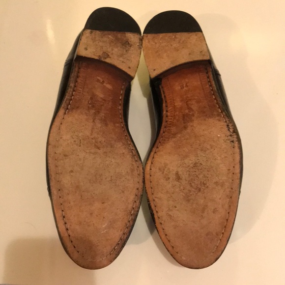 Mezlan black leather tassel loafers men’s 9 - Picture 4 of 6